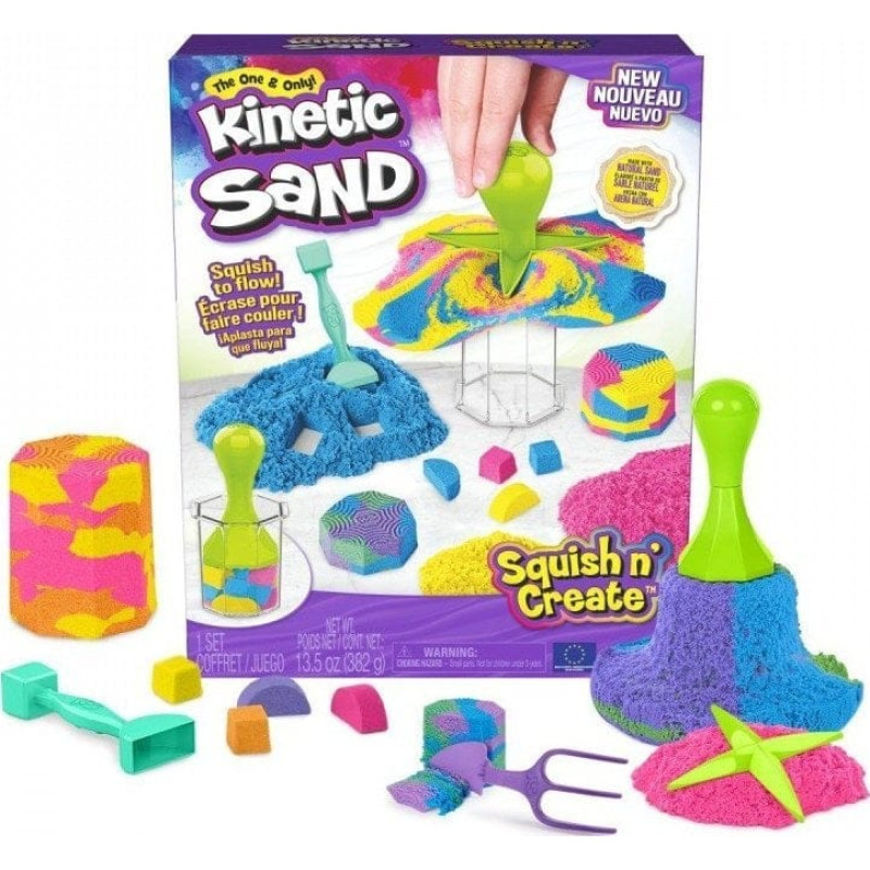 Spin Master Kinetic Sand Zgniataj i tw?rz