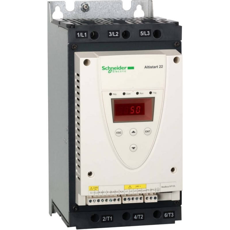 Schneider Electric Softstart Altistart 3F 230-440V AC 47A 11-22kW 230-400V ATS22D47Q