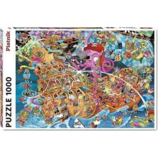 Piatnik Puzzle 1000 Crisp, Różowi Piraci PIATNIK