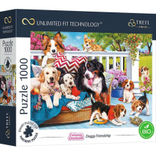 Trefl Puzzle 1000 Pieski Doggy Friendship Unlimited Fit Technology