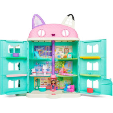 Spin Master Gabby's Dollhouse Purrfect Dollhouse with 2 Toy Figures, 8 Furniture Pieces, 3 Accessories, 2 Deliveries and Sounds, Kids Toys for Ages 3 and up