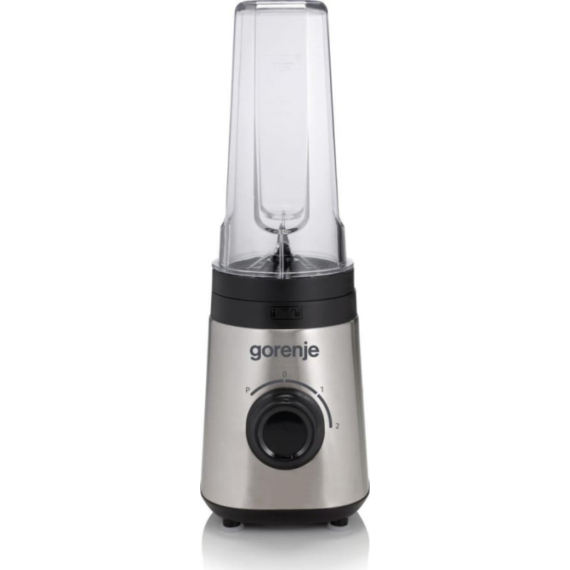 Gorenje Blender kielichowy Gorenje Blender Gorenje BSM600E Blat, 320 W, Materiał pojemnika Plastik, Pojemność pojemnika 0,6 l, Stal nierdzewna