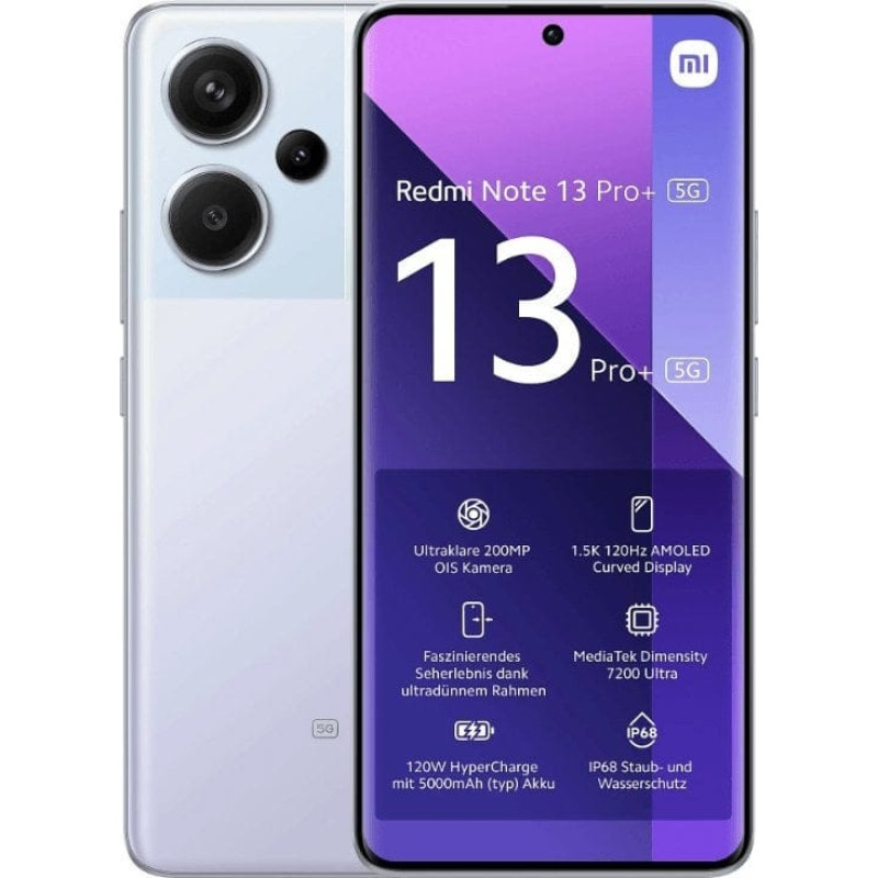 Xiaomi Smartfon Xiaomi Xiaomi Redmi Note 13 Pro+ Aurora Purple 6.67 