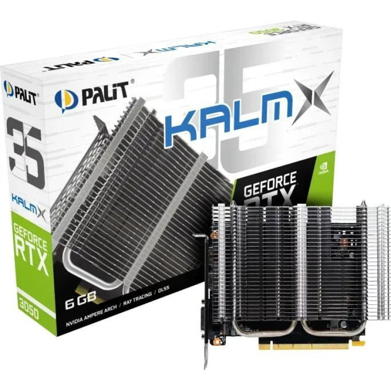 Palit GeForce RTX 3050 KalmX (1x DVI-D, 1x DisplayPort, 1x HDMI 2.1)