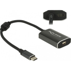 Delock Stacja/replikator Delock USB-C - DisplayPort Mini + USB-C Czarny  (62990)