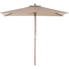 Beliani Parasol ogrodowy 144 x 195 cm piaskowy FLAMENCO (58138)