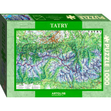 Artglob Puzzle 1000 - Tatry mapa turystyczna 1:50 000