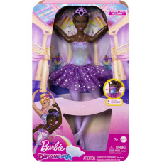 Mattel Lalka Barbie Mattel Baletnica Magiczne światełka Lalka Brunetka HLC26