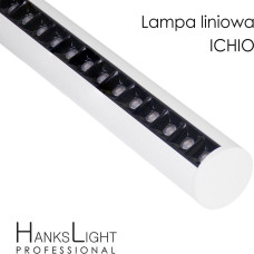 Hankslight Lampa wisząca HanksLight Lampa LED,HanksLight,liniowa,white, alu,zwiesz,1264mm,down36W, SMD,AC230V,4000K-W