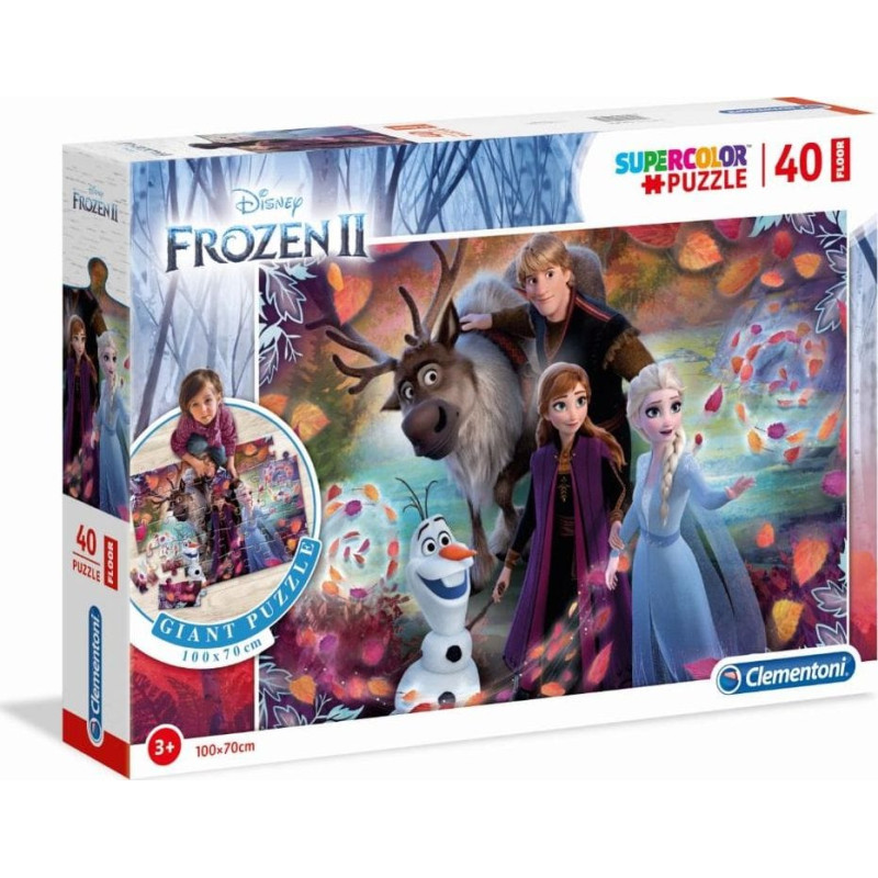 Clementoni Puzzle 40 podłogowe Super kolor Frozen 2