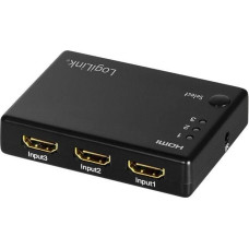 Logilink Przełącznik LogiLink LogiLink Switch HDMI 3x1-Port, 1080p/60Hz, HDCP,CEC,RC,smal