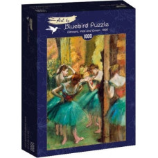 Bluebird Puzzle Puzzle 1000 Różowa i zielona tancerka, Degas