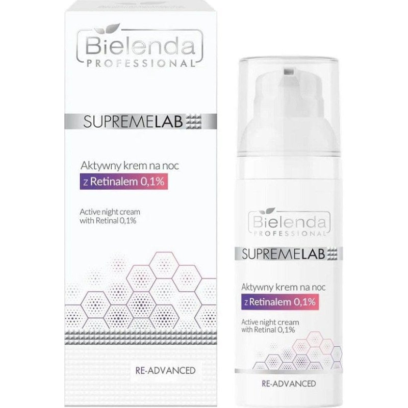 Bielenda Professional SupremeLab Re-Advanced aktywny krem na noc z Retinalem 50ml