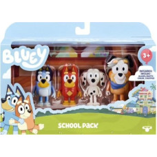 Tm Toys Figurka Tm Toys Bluey Blue - Szkolna paczka Pieski Zestaw figurek 4-pack BLU13052