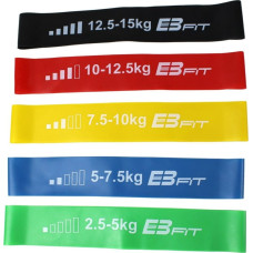 Eb Fit Mini Band różne poziomy oporu w zestawie wielokolorowy 5 szt.