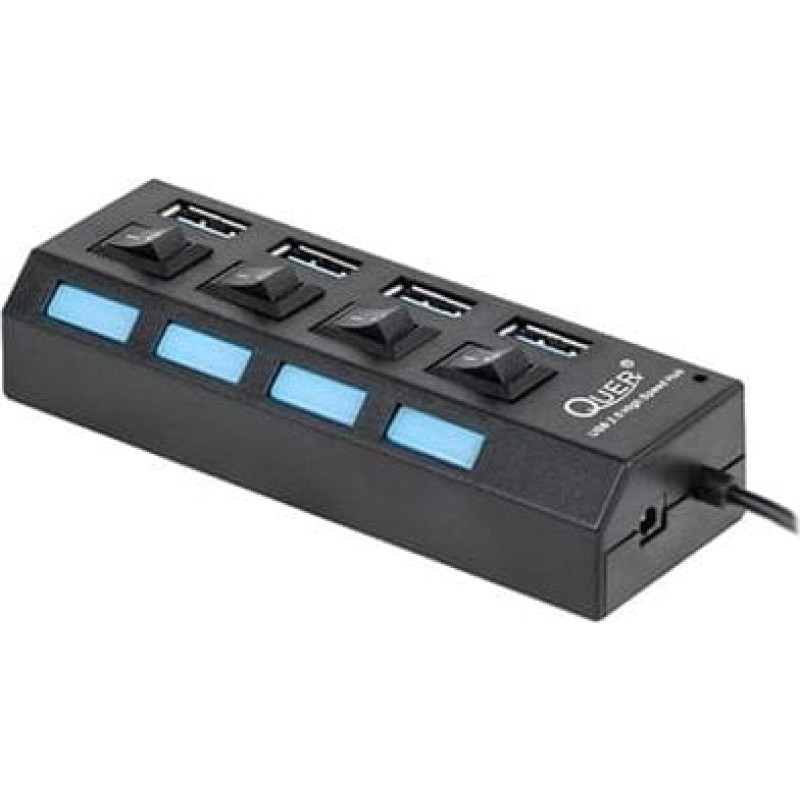 Quer HUB USB Quer 4x USB-A 3.0 (KOM0940)