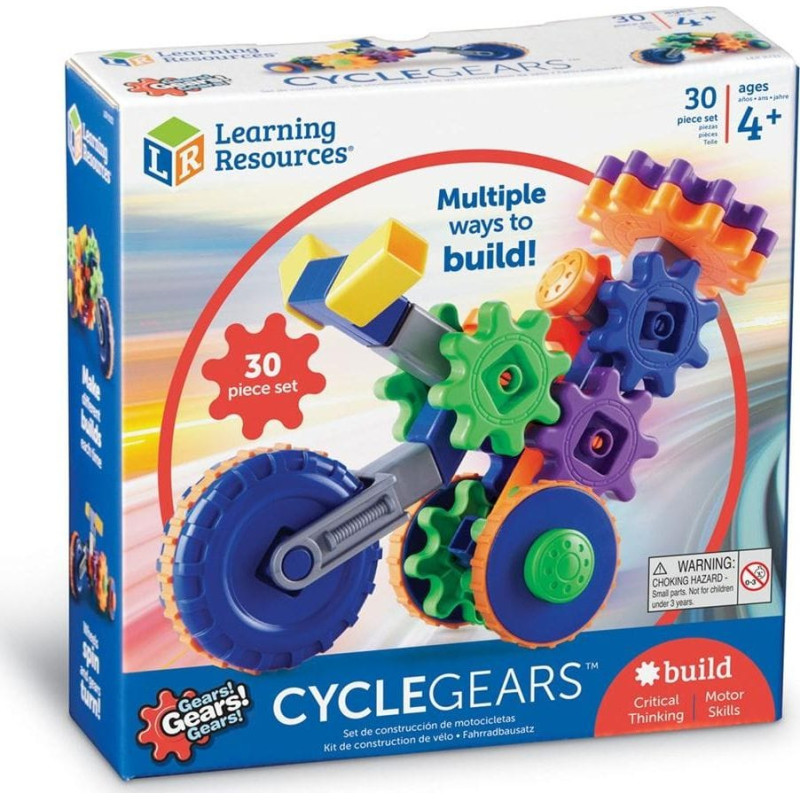 Learning Resources Gears! Gears! Gears!, Klocki, Koła Zębate, Motor (359734)