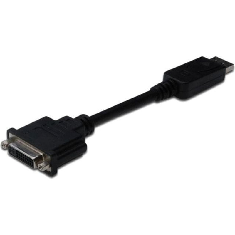 Digitus Adapter AV Digitus DisplayPort - DVI-I czarny (AK-340401-001-S)