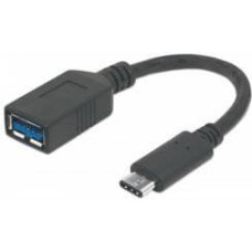 Manhattan Adapter USB Manhattan USB-C - USB Czarny  (355285)