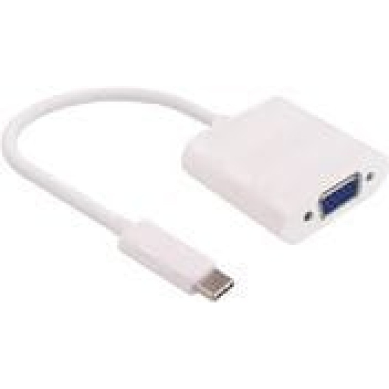 Microconnect Adapter USB MicroConnect USB-C - VGA Biały  (USB3.1CVGAW)