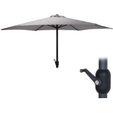 Ambiance Parasol ogrodowy z korbką Szary 260x245 cm