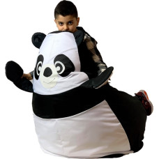 Go Gift Sako bag pouffe Panda black and white XL 130 x 90 cm