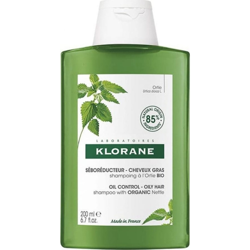 Noname KLORANE_Oil Control Shampoo szampon do włosów przetłuszczających się z organiczną pokrzywą 200ml