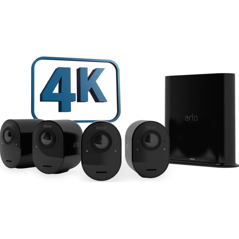 Arlo Kamera IP Arlo Arlo Ultra 2 Spotlight Camera Set of 4 black - 4K camera