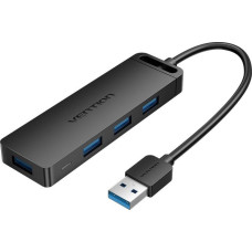 Vention HUB USB Vention Hub USB 3.0 z 4 portami i zasilaczem Vention CHLBD 0,5m czarny