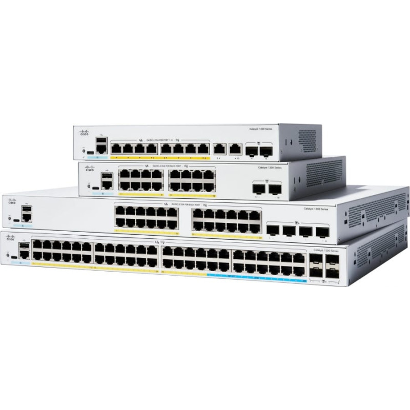 Cisco Switch Cisco Cisco Przelacznik Catalyst 1300 24p GE PoE 4x1G SFP