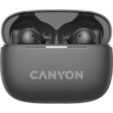 Canyon Słuchawki Canyon CANYON OnGo TWS-10 ANC+ENC, Bluetooth Headset, microphone, BT v5.3 BT8922F, Frequence Response:20Hz-20kHz, battery Earbud 40mAh*2+Charging case 500mAH, type-C cable length 24cm,size 63.97*47.47*26.5mm 42.5g, Black