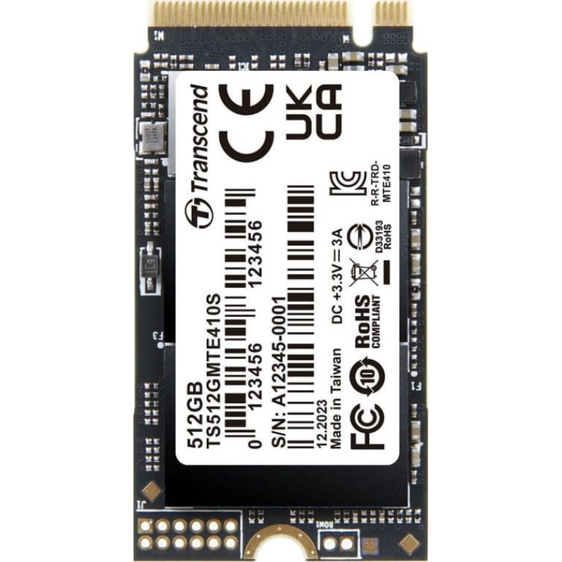 Transcend Dysk SSD Transcend Transcend PCIe SSD 410S M.2 512 GB PCI Express 4.0 3D NAND NVMe