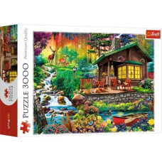 Trefl Puzzle 3000 elementów - Chatka w lesie