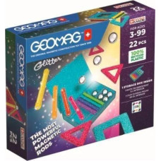 Geomag Klocki magnetyczne Glitter Recycled 22 elementy