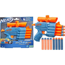 Nerf Hasbro Nerf Elite 2.0 Prospect QS-4, Nerf Gun (blue-grey/orange)