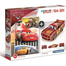 Clementoni Puzzle 104 3D model Cars