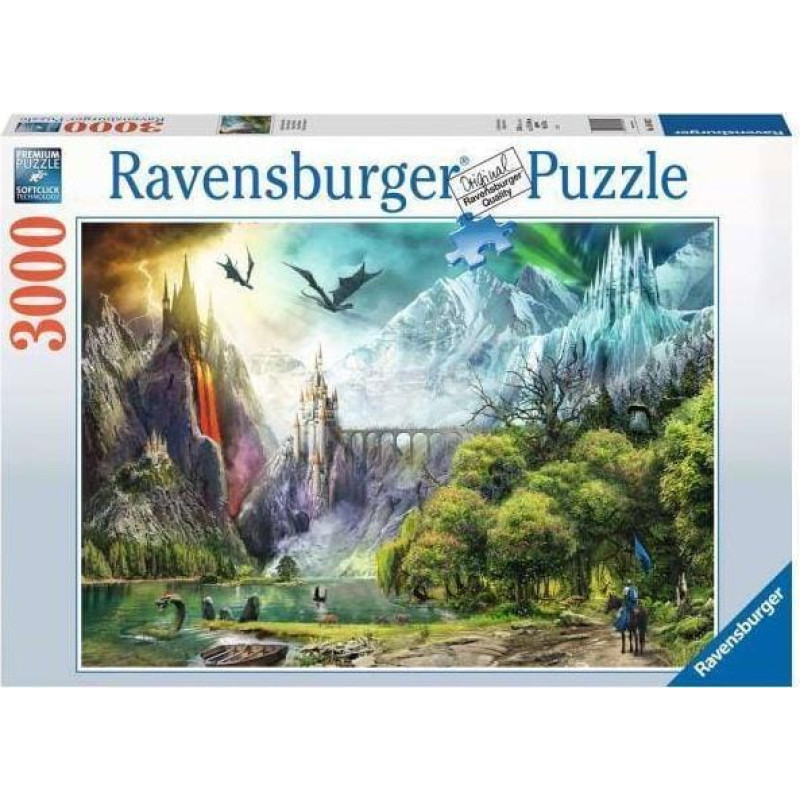 Ravensburger Puzzle 3000el Panowanie smoków 164622 RAVENSBURGER