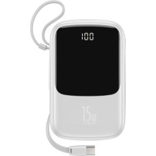 Baseus Powerbank Baseus Qpow 15W USB-C 10000mAh Biały