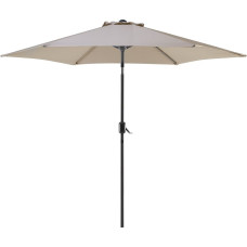 Beliani Parasol ogrodowy Varase Beżowo-szary 270 cm