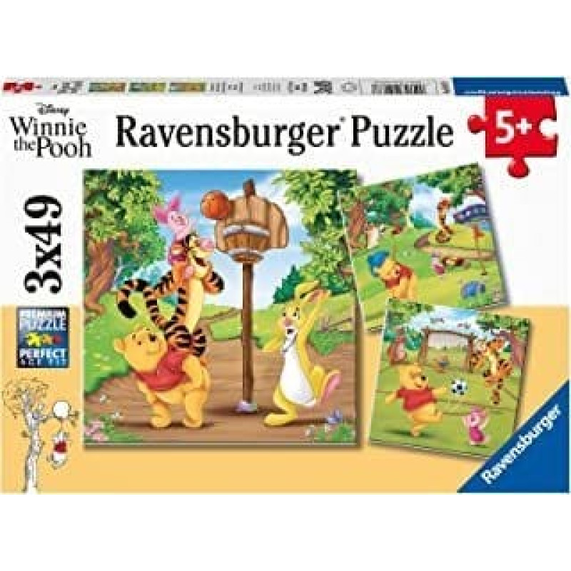 Ravensburger Kinderpuzzle Mit Winnie Puuh die Natur entdecken (47 Teile, Rahmenpuzzle)