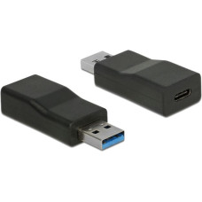 Delock Adapter USB Delock USB-C - USB Czarny  (65696)