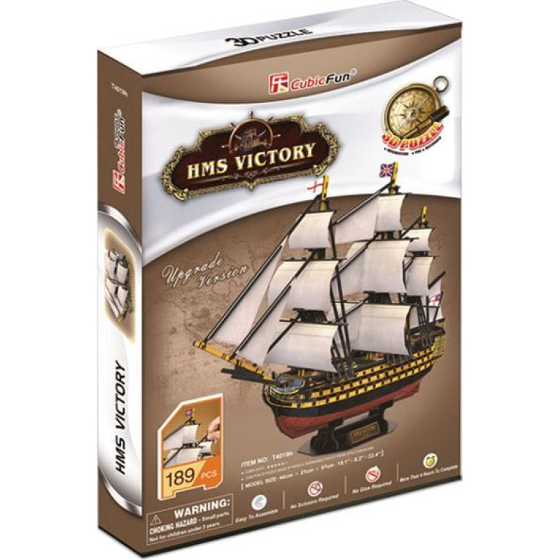 Cubicfun PUZZLE 3D Żaglowiec HMS Victory - T4019H