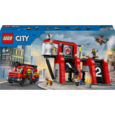 Lego 60414 City Feuerwehrstation mit Drehleiterfahrzeug