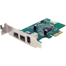 Startech Kontroler StarTech PCIe x1 - 2x FireWire 800 + 1x FireWire 400 (PEX1394B3LP)