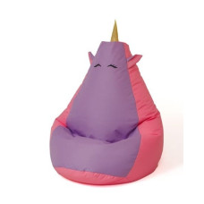 Go Gift Sako bag pouf Unicorn pink-purple XXL 140 x 100 cm