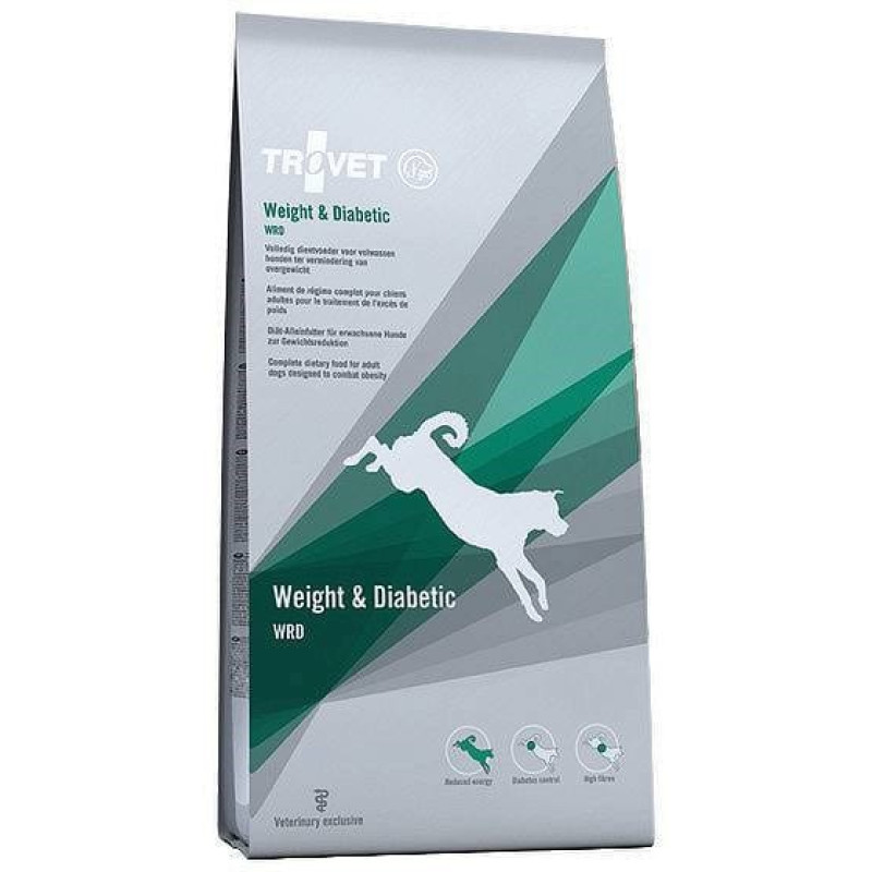 Trovet Weight & Diabetic WRD with chicken - dry dog food - 12,5 kg