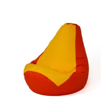 Go Gift Sako bag pouffe Pear red-yellow L 105 x 80 cm