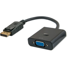 Savio CL-90 video cable adapter 0.2 m DisplayPort VGA (D-Sub) Black