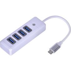 Orico HUB USB-C 4X USB-A 3.1, WHITE