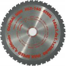 Global Piła tarczowa do cięcia stali GLOBAL SAW 165 x 1,4/1,1 x 20mm / 40z CERMET